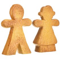 položky Vánoční dekorace perníčky muž a žena keramické 16cm sada 2 kusů