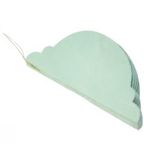 položky Vánoční koule papír tyrkysová cibule FSC Ø15cm V20cm