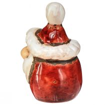 položky Keramická figurka Mikuláše, červená, 7cm – Slavnostní vánoční dekorace – 6 ks