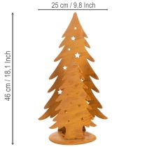 položky Vánoční lucerna na stromeček, kovová dekorace v rustikálním provedení, vánoční V46cm Š25,5cm