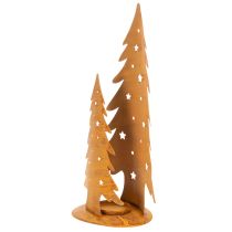 položky Vánoční lucerna na stromeček, kovová dekorace v rustikálním provedení, vánoční V46cm Š25,5cm