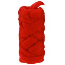 položky Vlněný knot 10m tmavě červený