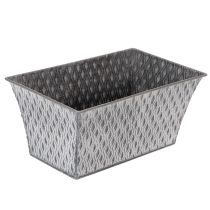 položky Zinková miska s diamantovým vzorem, 26 cm x 15,5 cm