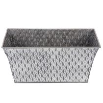 položky Zinková miska s diamantovým vzorem, 26 cm x 15,5 cm