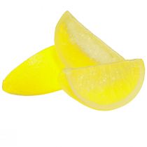 položky Citronová dekorace Umělé plátky citronu 7×3,5×3cm 48 ks
