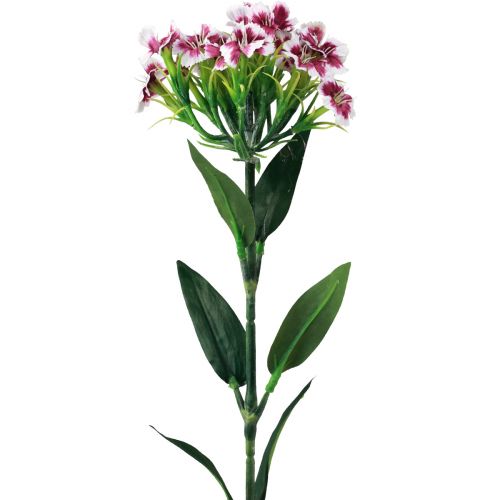 položky Karafiát vousatý Umělý květ Fialový Bílý Karafiát 52cm