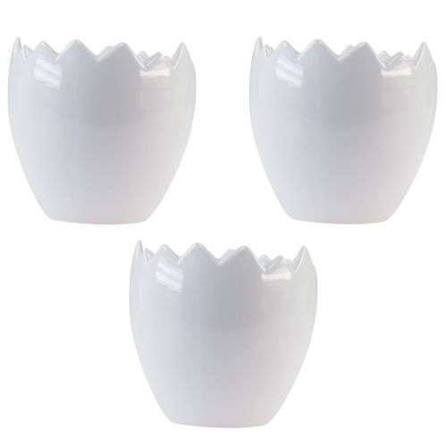 Floristik24 Květináč keramický květináč na vaječný bílek Ø11,5cm V11,5cm 3 ks