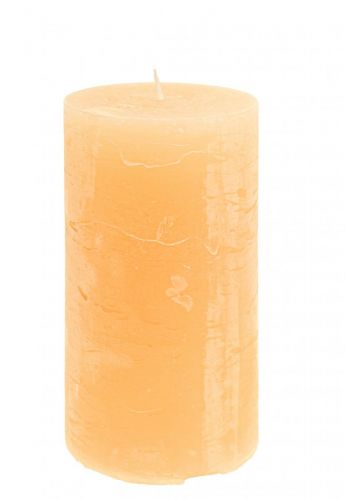 Floristik24 Svíčky meruňkové světlé sloupové svíčky 85×150mm 2ks