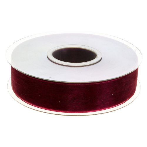 položky Látková stuha Organza bordó 25mm 50m