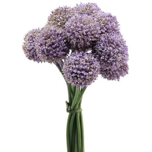 Floristik24 Umělé květiny Květina koule Allium Umělá fialová 25cm 12 ks