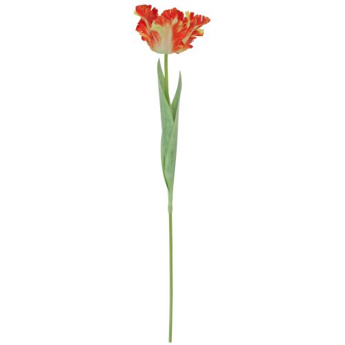 Floristik24 Umělý květ papoušek tulipán umělý tulipán oranžový 69cm