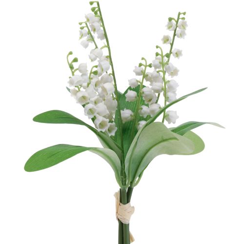Dekorativní konvalinka umělé jarní květiny bílé 31cm 3 ks