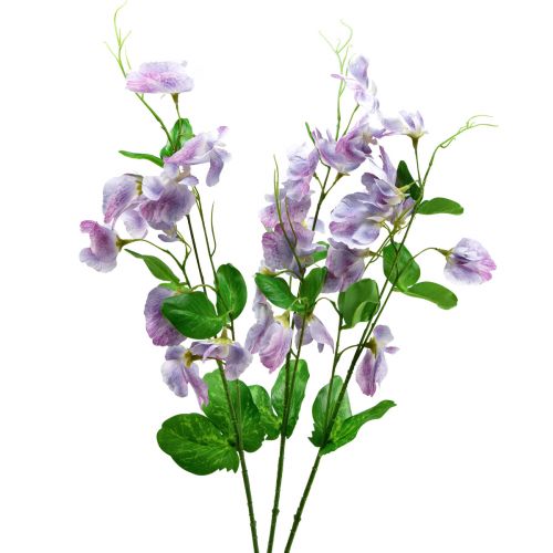 Floristik24 Umělé květiny vikev fialová Vicia zahradní květiny 61cm 3ks
