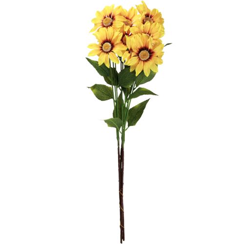 položky Umělé slunečnice dekorativní květiny žluté 79cm 3ks