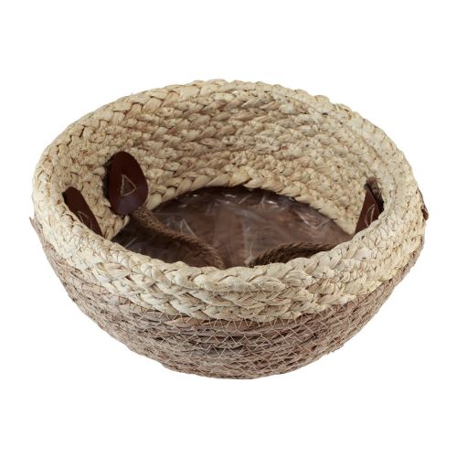 položky Koš s uchy košík na rostliny mořská tráva juta Ø23cm V20cm