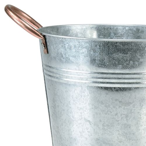 položky Květináč s uchy kovové ozdobné vědro Ø21cm V19,5cm