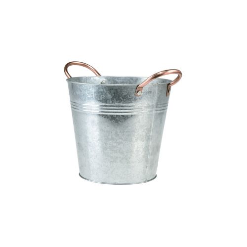 Floristik24 Mini květináč s uchy kovové vědro Ø12cm V10cm 6ks
