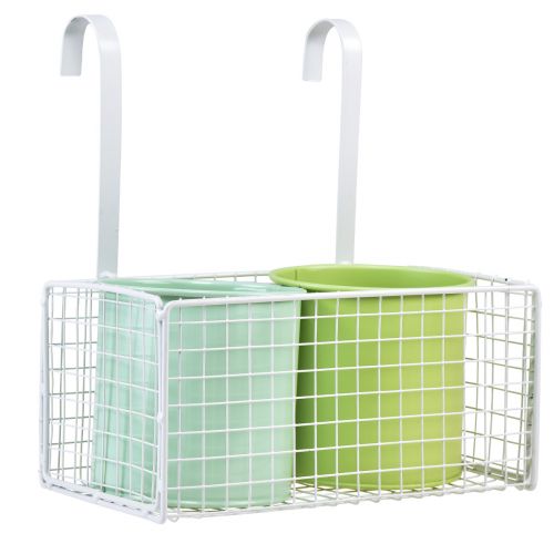 položky Květináč závěsný kovový zelený balkonová dekorace L22cm H23,5cm