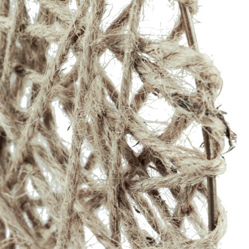 Floristik24 Ozdobný prstenový věnec potažený kovovým přírodním vláknem letní dekorace Ø30cm