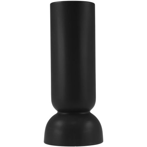 položky Keramická váza Černá moderní oválný tvar Ø11cm H25,5cm