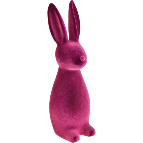 položky Zajíček Flocked Easter Bunny Dekorace Fialová 15×15,5×47cm