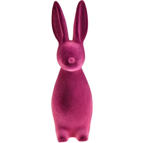 položky Flocked Bunny Dekorace velikonočního zajíčka – 2. volba – Fialová 15×15,5×47cm