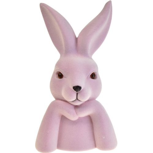 Bunny Bust Thinking Bunny Purple Light Easter 16,5×13×27cm