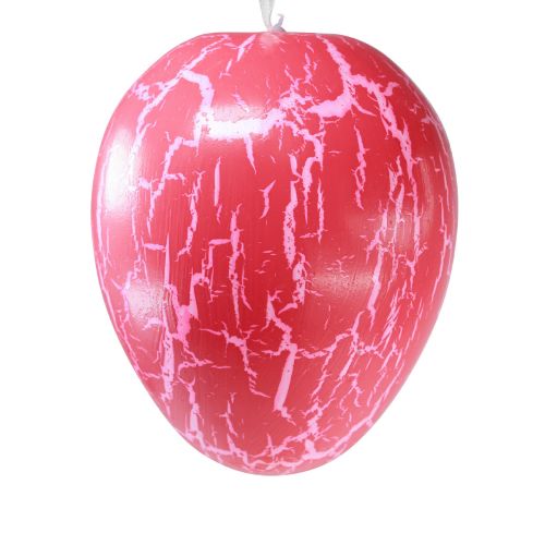 položky Dekorativní věšák kraslice žlutá/růžová/červená craquelure H11,5cm 3 ks