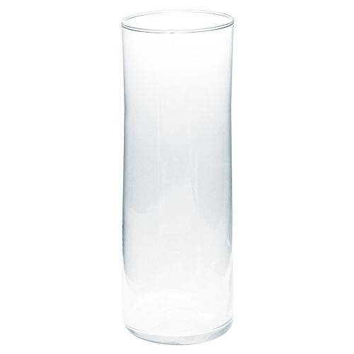 Vysoká skleněná váza kónická květinová váza skleněná 30cm Ø10,5cm