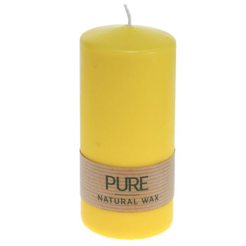 položky Pillar Candle Yellow Lemon Wenzel Candles PURE Candles 130×60mm