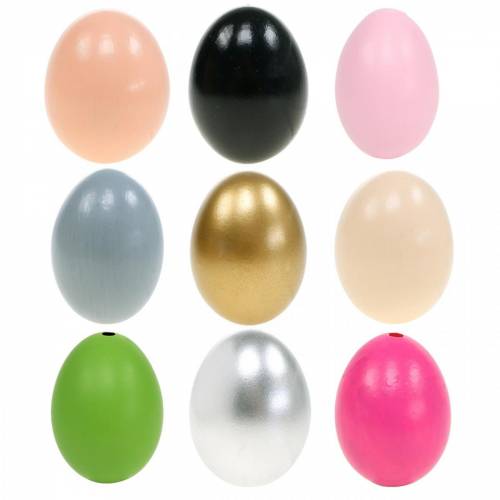 položky Slepičí vajíčka Vyfouknutá vajíčka Velikonoční dekorace různé barvy Balení po 10 ks