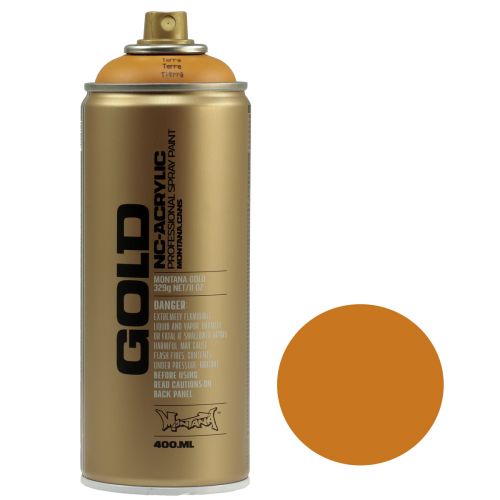 Floristik24 Spray Paint Spray Ocher Montana Gold Terra Matt 400ml