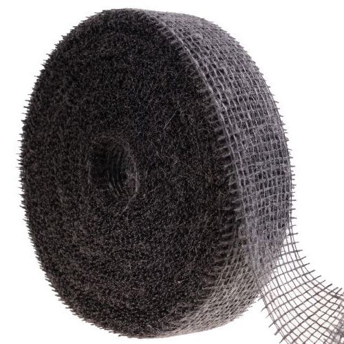 Floristik24 Jutová stuha síťovaná stuha dekorativní jutová hnědá taupe 5cm 40m