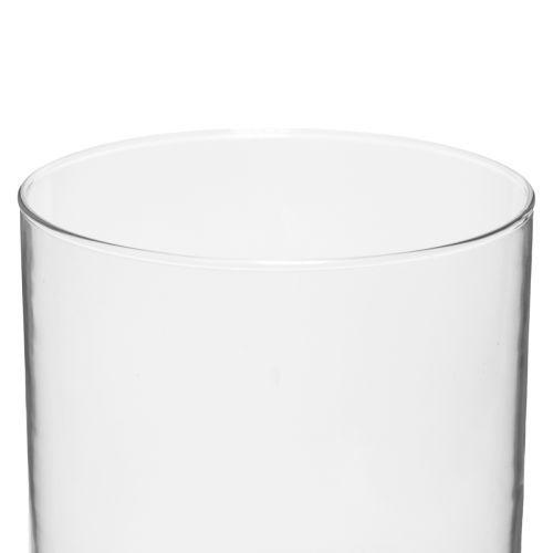 Floristik24 Skleněná váza vysoký skleněný válec váza na květiny skleněná Ø15cm V20cm