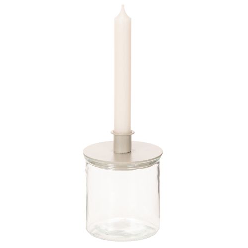 Skleněná válcová váza, průhledná, univerzální, 10 cm, 3 kusy | Floristik24.cz