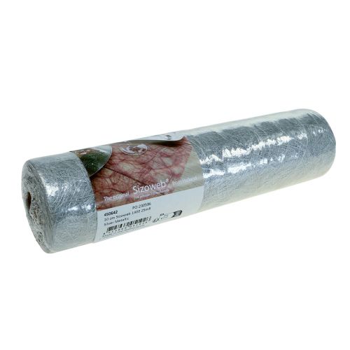 položky Deco fleece běhoun na stůl Sizoweb stříbrný 30cm 25m