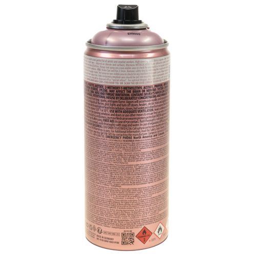 položky Barva ve spreji metalická plechovka s růžovým sprejem ve spreji 400ml