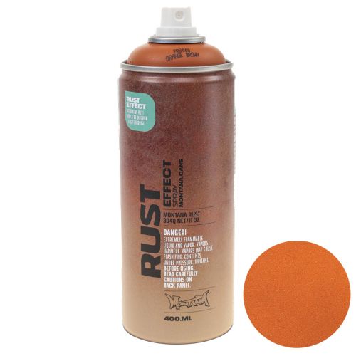 položky Rust spray efekt sprej rez uvnitř/vně oranžovo-hnědý 400ml