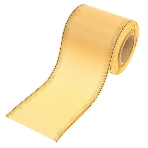 Stuha do věnce moaré stuha do věnce žlutá 100mm 25m