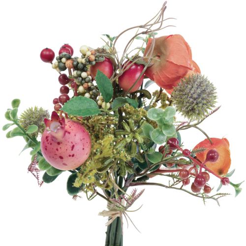 Umělá kytice physalis globe bodlák dekorace z granátového jablka 21cm