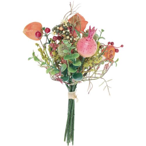 Floristik24 Umělá kytice physalis globe bodlák dekorace z granátového jablka 21cm