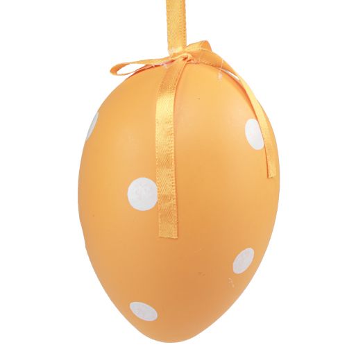 položky Velikonoční vajíčka závěsná plastová vajíčka s tečkami 8x11,5cm 6ks