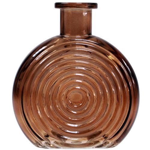 položky Skleněné vázy retro mini vázičky sklo hnědá béžová V13,5cm 2ks
