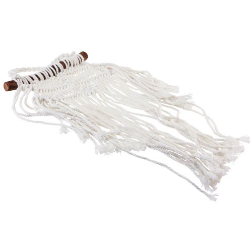 položky Nástěnný macrame boho nástěnná dekorace krémová 18,5×48cm