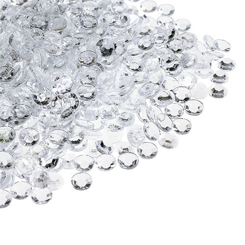 Floristik24 Akrylové diamanty Ø4mm čiré 110g