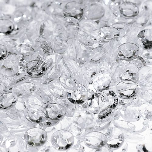 Floristik24 Akrylové diamanty Ø4mm čiré 110g