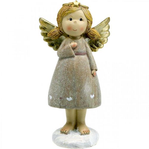 Floristik24 Adventní dekorace, anděl strážný, vánoční anděl, postava anděla V24cm