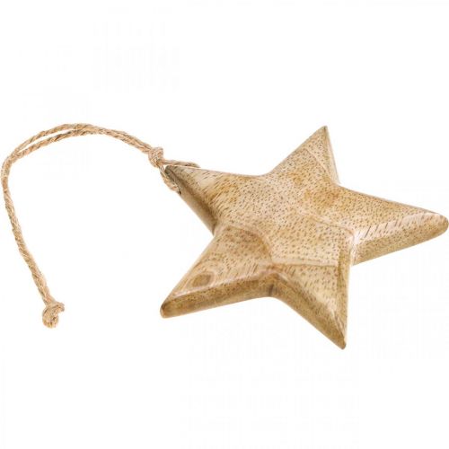 položky Adventní dekorace, hvězda ze dřeva, vánoční dekorace hvězda V9cm 3 ks
