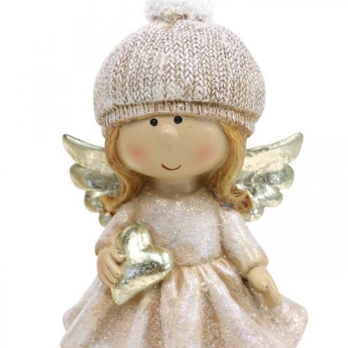 Floristik24 Adventní dekorace Vánoční anděl, figurka srdce anděla V16,5cm 2ks