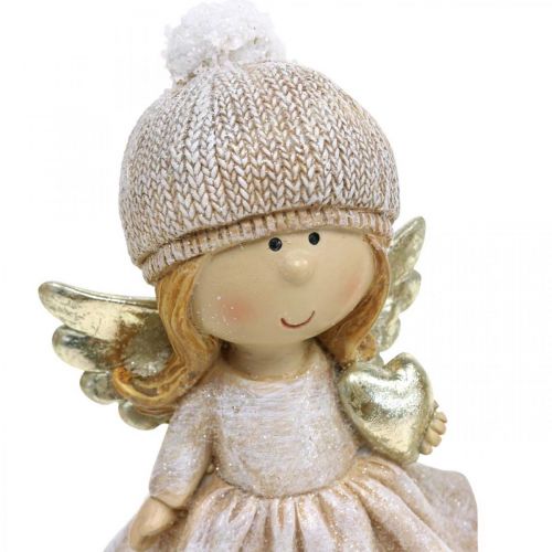 Floristik24 Adventní dekorace Vánoční anděl, figurka srdce anděla V16,5cm 2ks